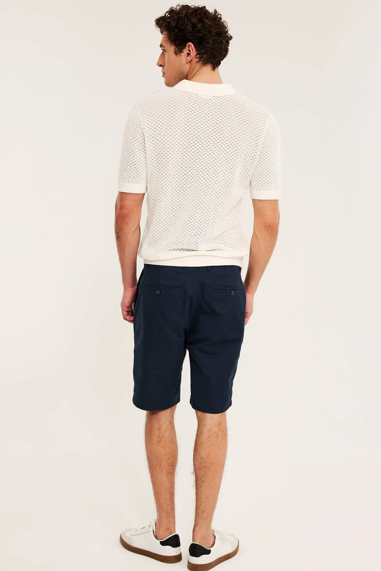Szorty chino z bawełny twill