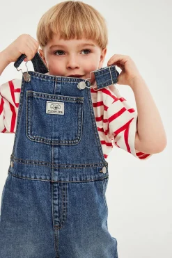 Szorty ogrodniczki z denimu