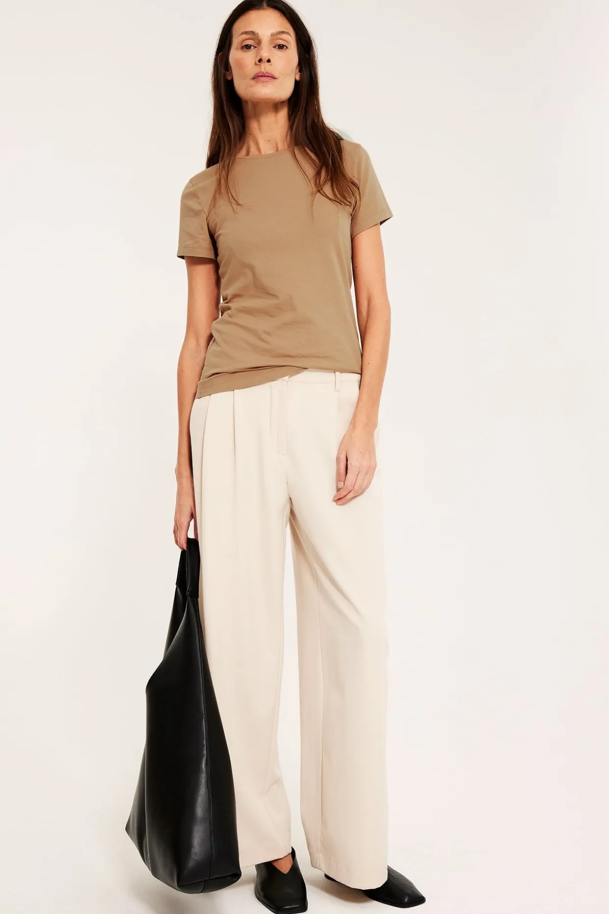 Top basicowy z krótkimi rękawami