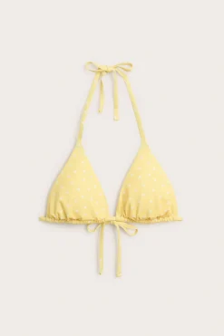 Trójkątny stanik od bikini, w kropki