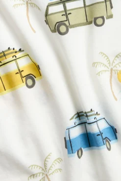T-shirt bawełniany z krótkimi rękawami, z nadrukiem