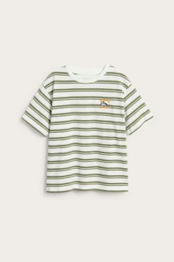 T-shirt oversize w paski