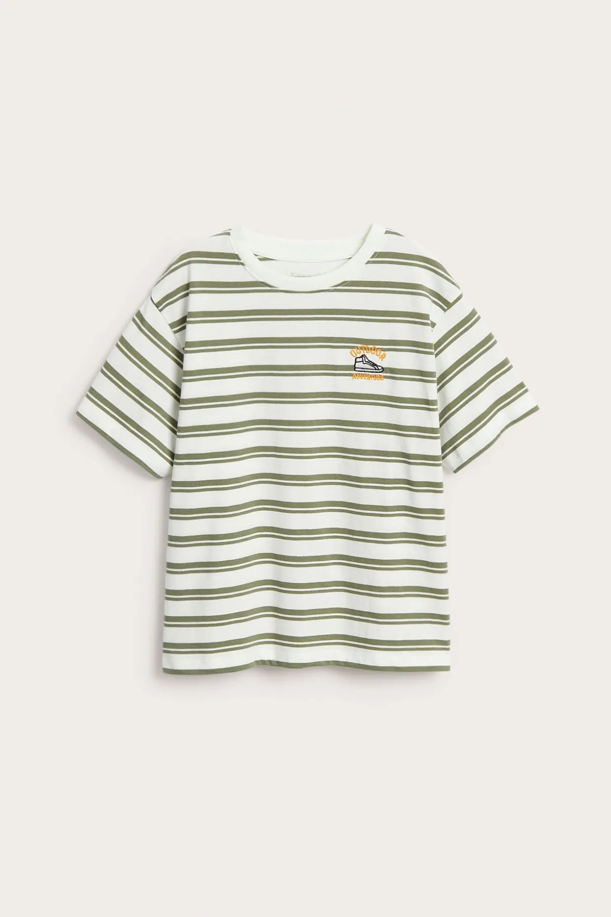 T-shirt oversize w paski