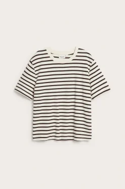 T-shirt oversize w paski