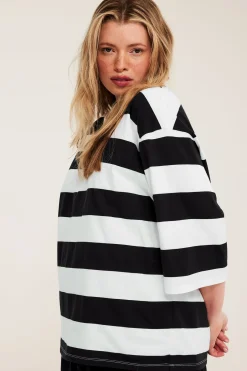 T-shirt oversize z bawełny