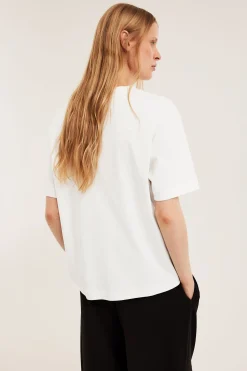 T-shirt oversize z bawełny