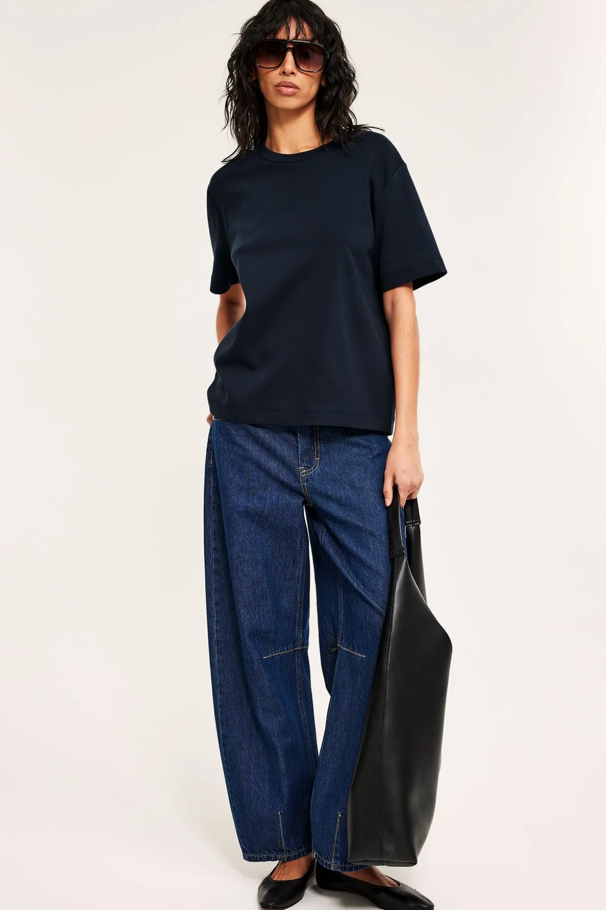 T-shirt oversize z bawełny