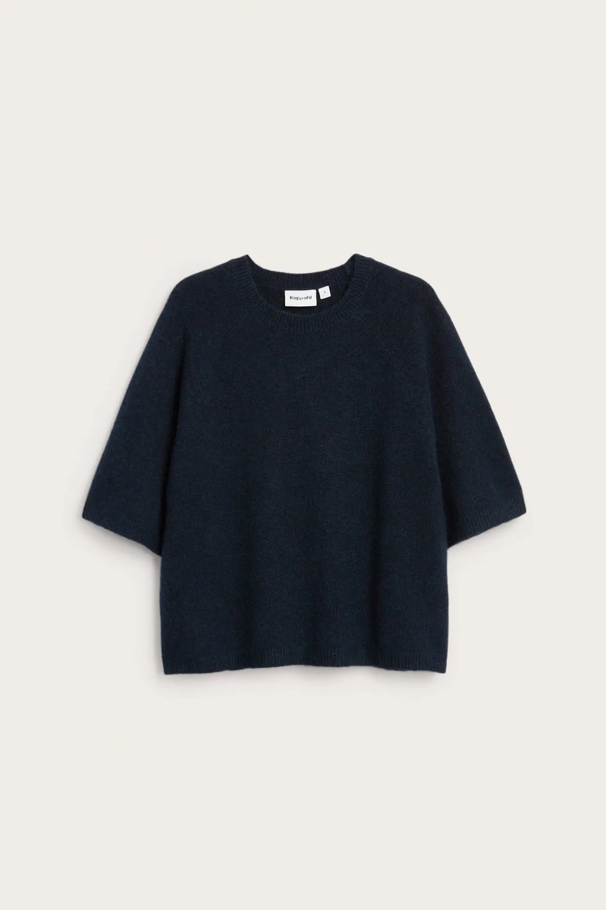 T-shirt oversize, z dzianiny