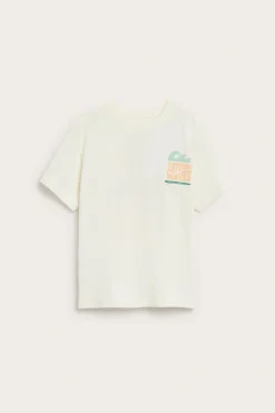 T-shirt oversize z motywem plaży