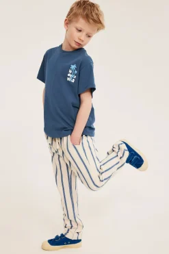 T-shirt oversize z nadrukiem tekstowym