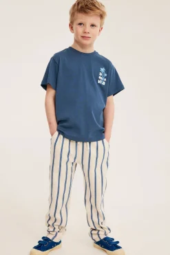 T-shirt oversize z nadrukiem tekstowym