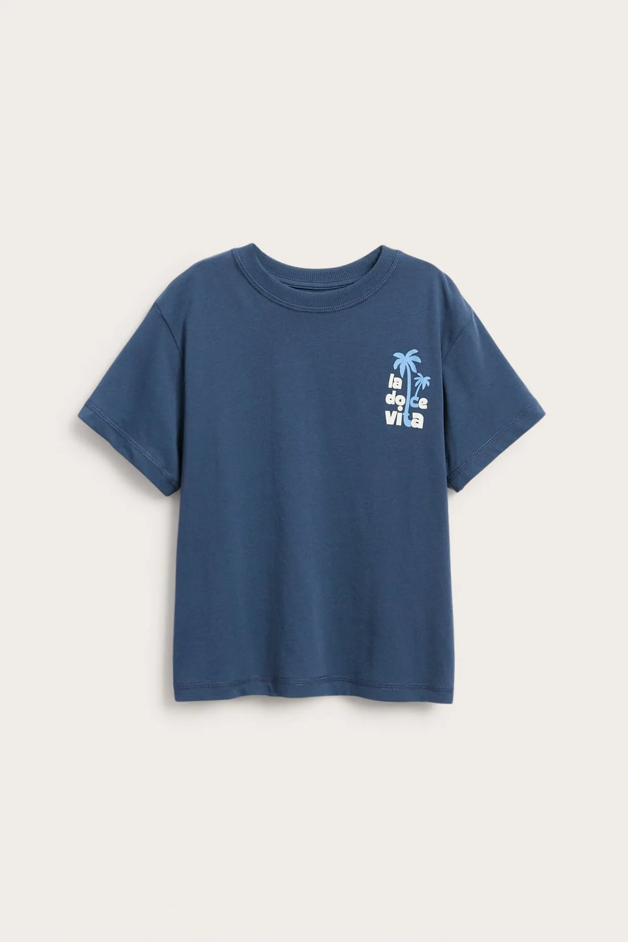 T-shirt oversize z nadrukiem tekstowym