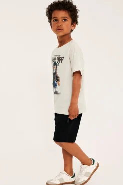 T-shirt oversize z nadrukowanym tygrysem