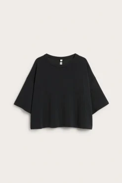 T-shirt pudełkowy z mieszanki modalu