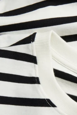 T-shirt w paski, z bawełny