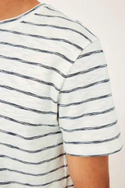 T-shirt w paski, z bawełny