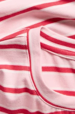 T-shirt w paski, z bawełny