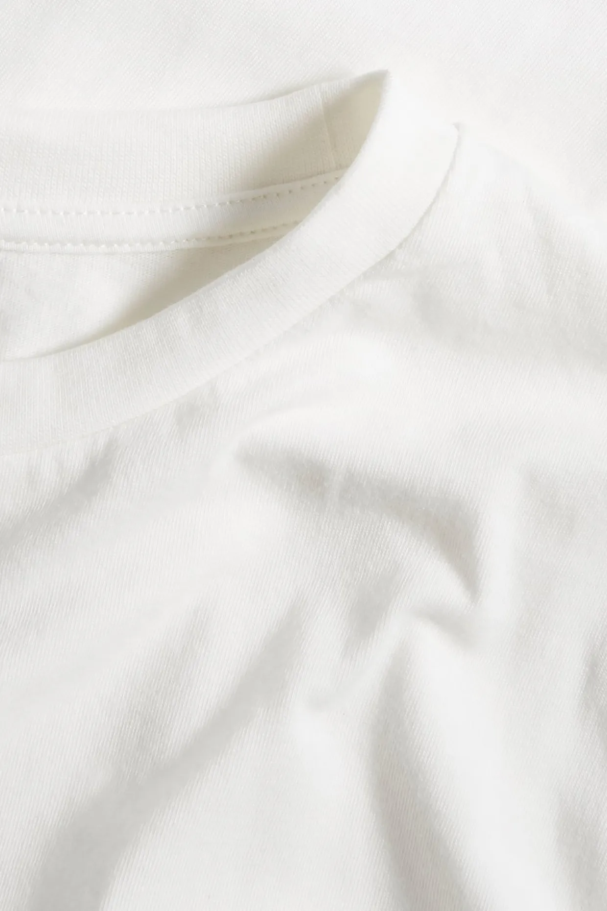 T-shirt z bawełnianej dzianiny, z krótkimi rękawami