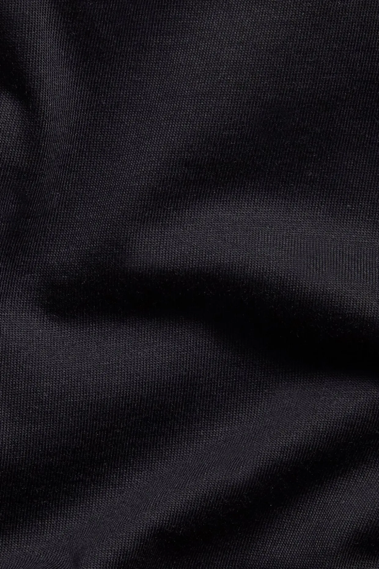 T-shirt z dekoltem w szpic, z bawełny