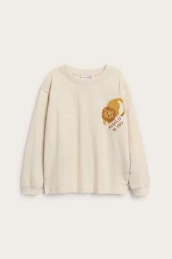 T-shirt z długimi rękawami i nadrukiem w lwy