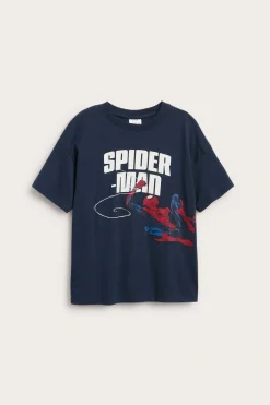T-shirt z dzianiny bawełnianej, ze Spidermanem