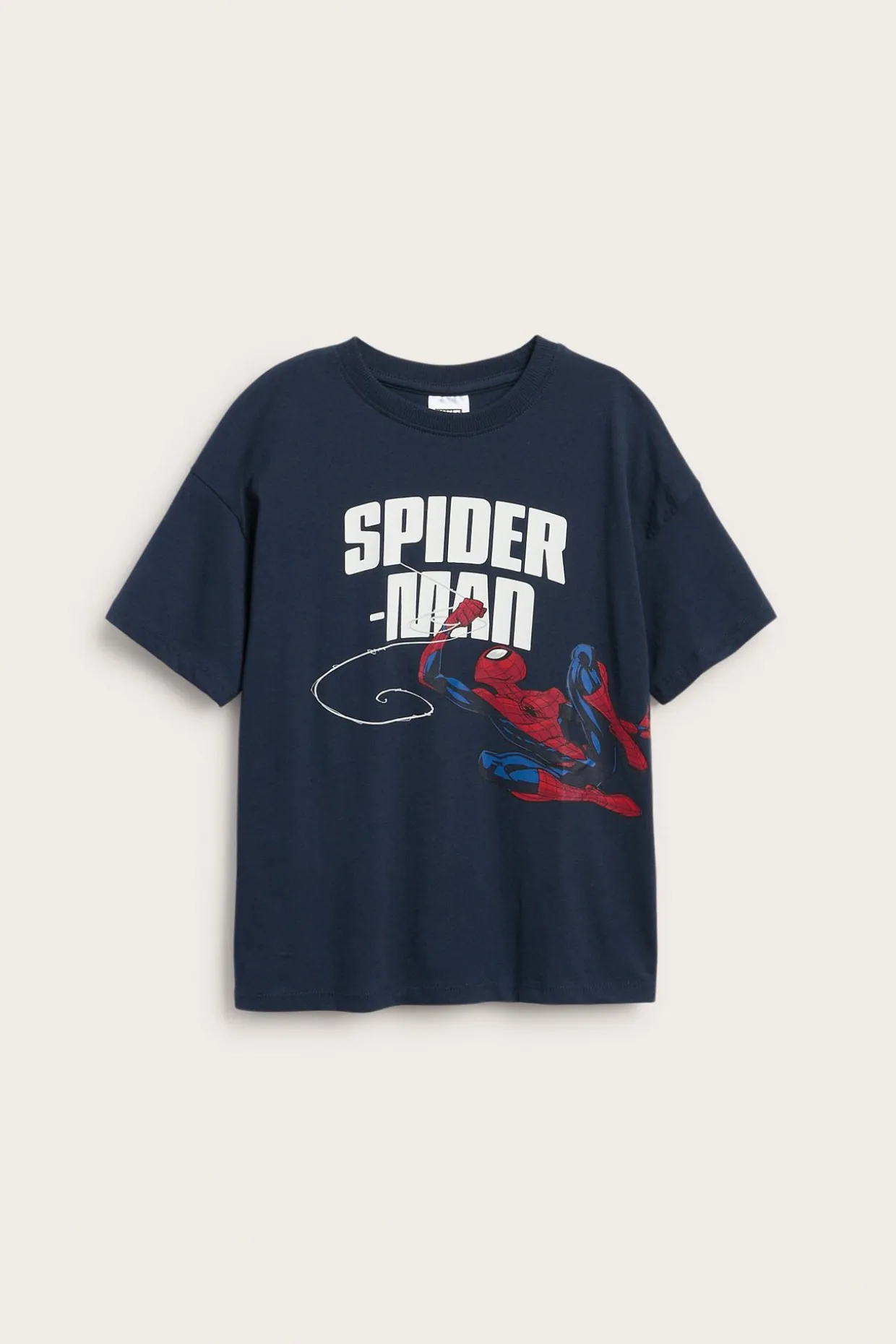 T-shirt z dzianiny bawełnianej, ze Spidermanem