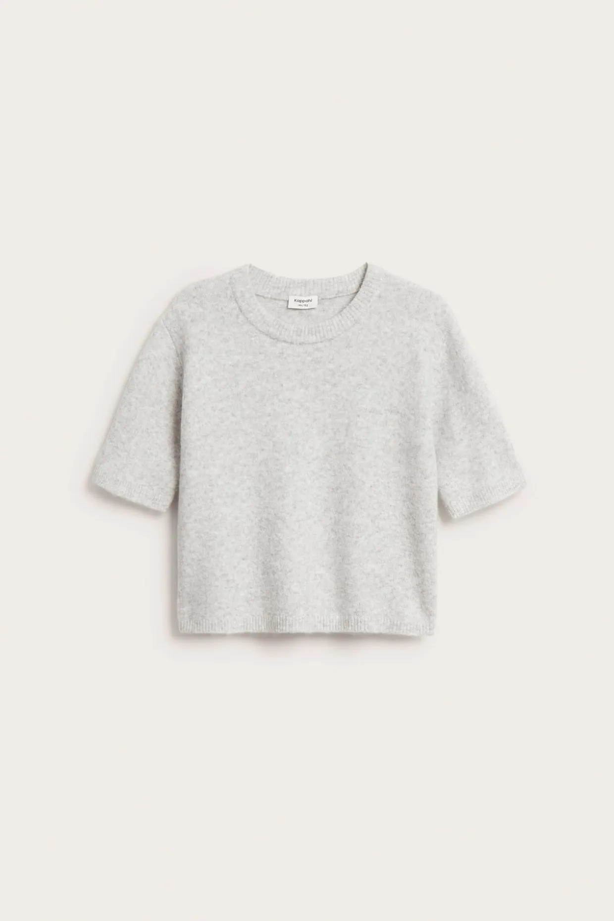 T-shirt z dzianiny o drobnym splocie