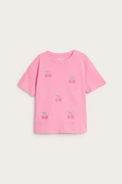 T-shirt z krótkimi rękawami, w wiśnie