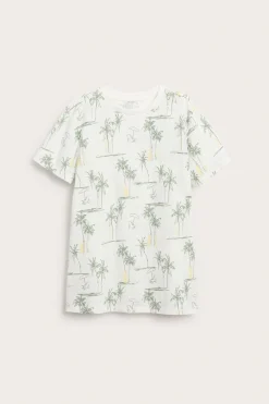 T-shirt z krótkimi rękawami, z wzorem w palmy
