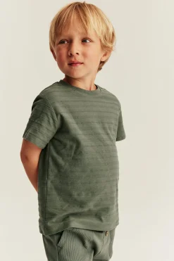 T-shirt z krótkim rękawem, o strukturalnej fakturze