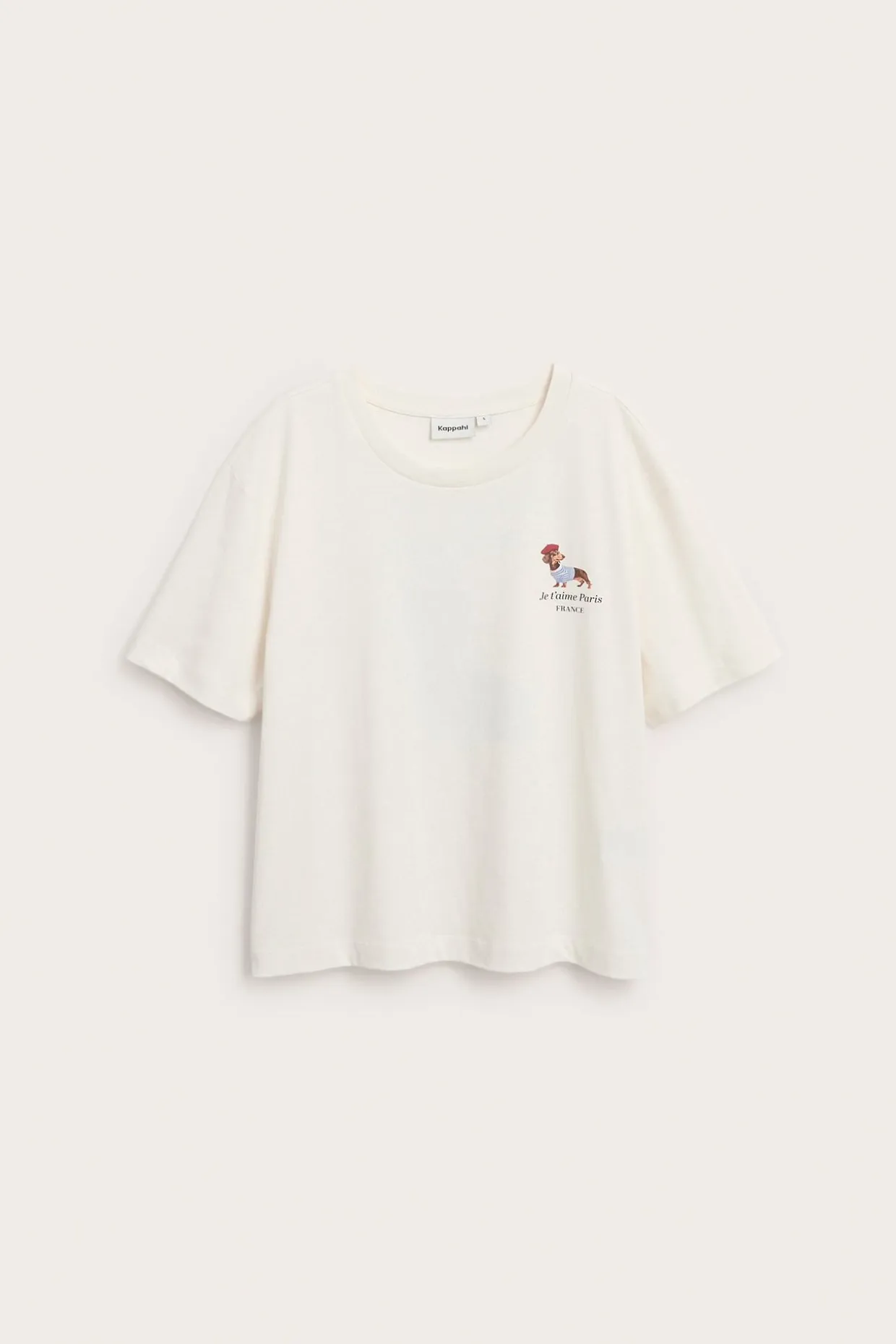 T-shirt z nadrukiem „Je t'aime Paris”