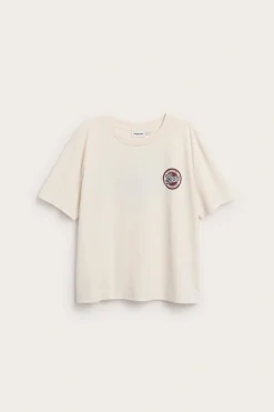 T-shirt z nadrukiem „Love”.
