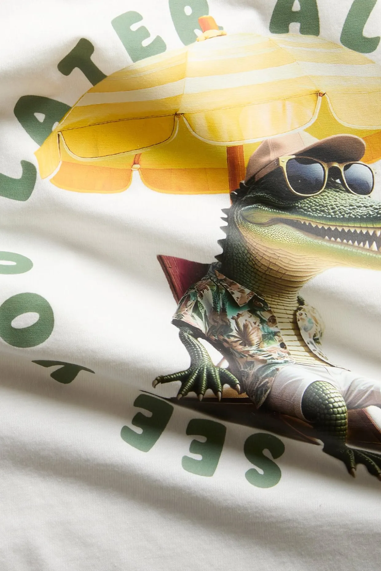 T-shirt z nadrukiem, z trykotu bawełnianego