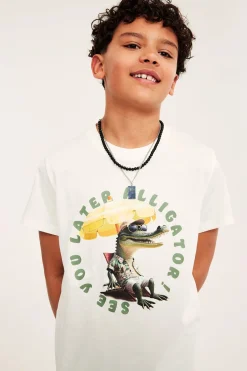 T-shirt z nadrukiem, z trykotu bawełnianego