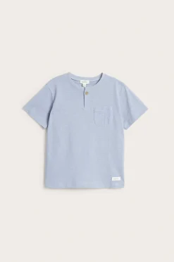 T-shirt z trykotu slub, z kieszonką