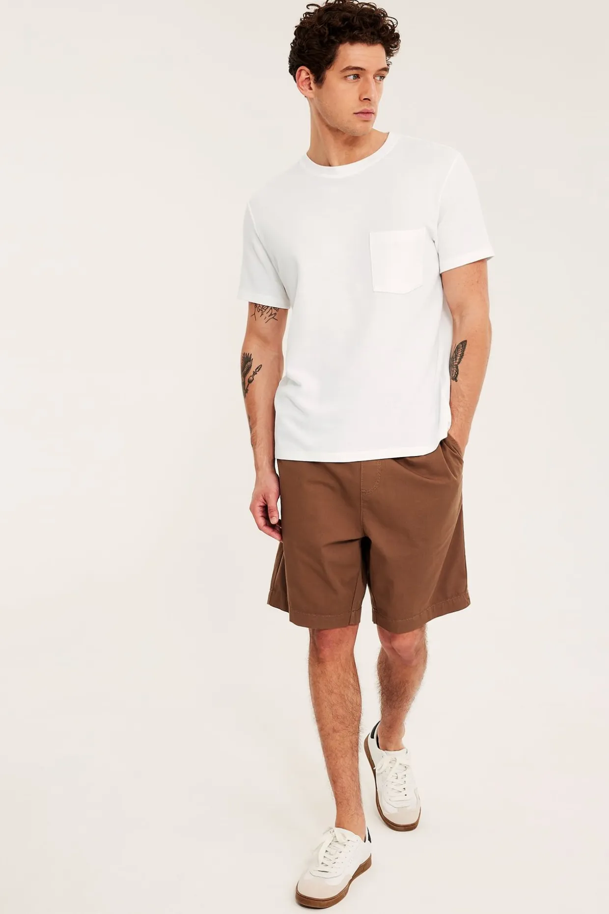 T-shirt z wzorem strukturalnym, regularny krój
