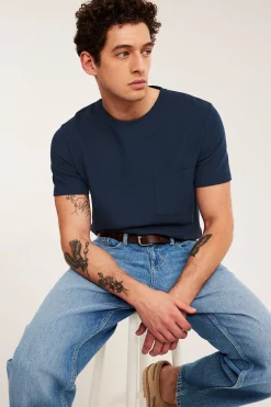 T-shirt z wzorem strukturalnym, regularny krój