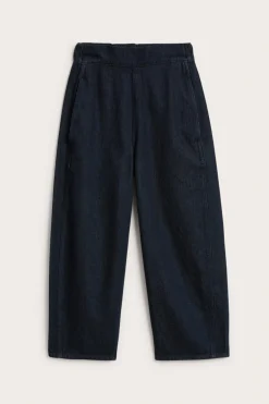 Wciągane jeansy barrel fit cropped
