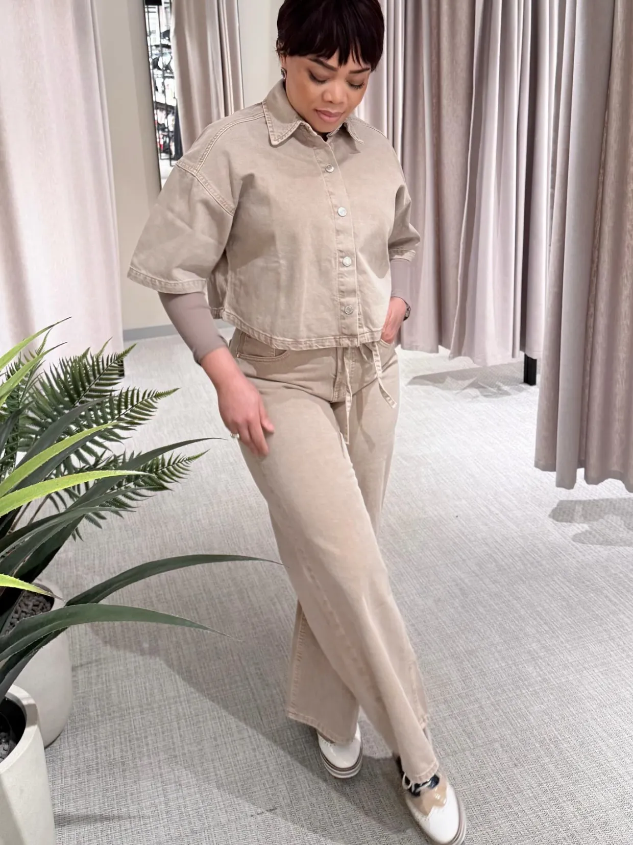 Wide jeans high waist
