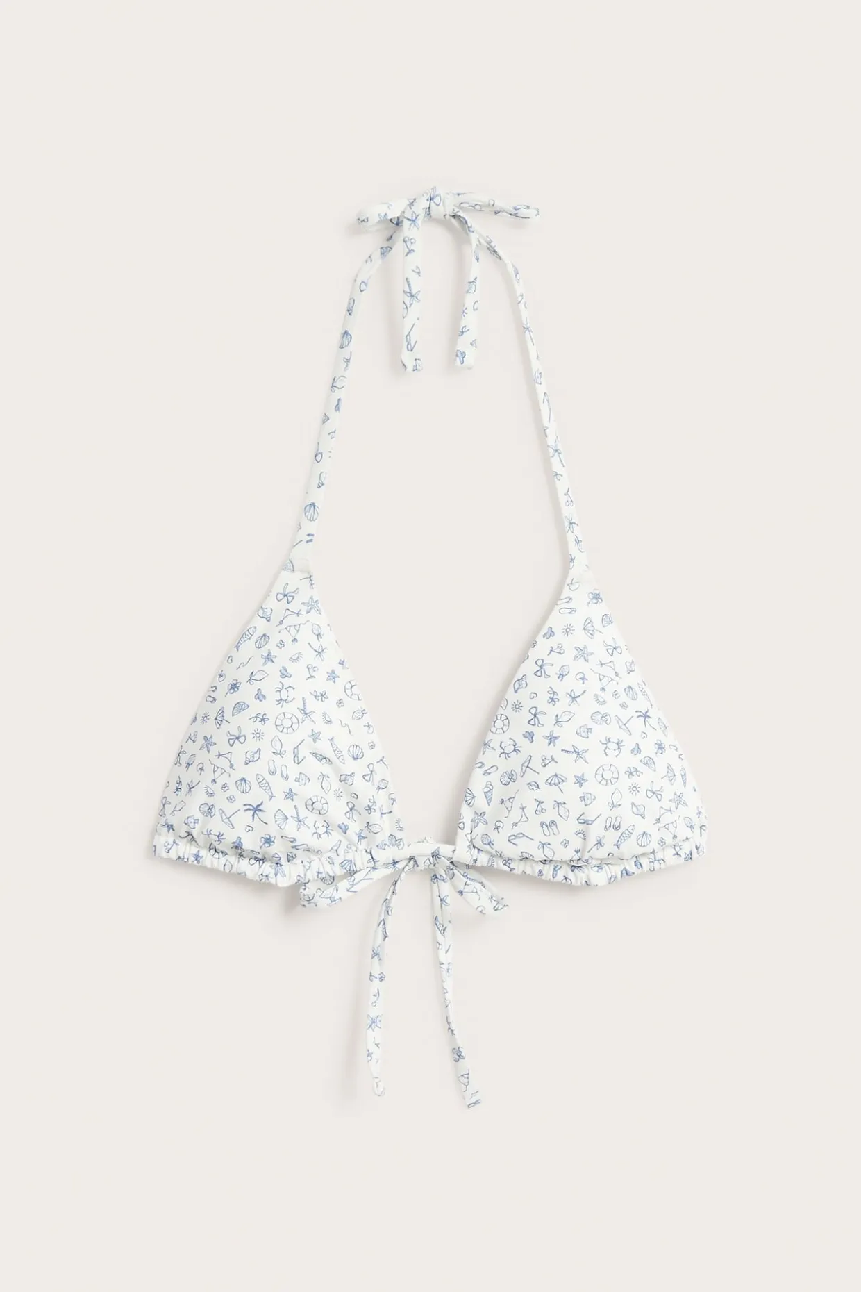 Wyściełany trójkątny stanik od bikini