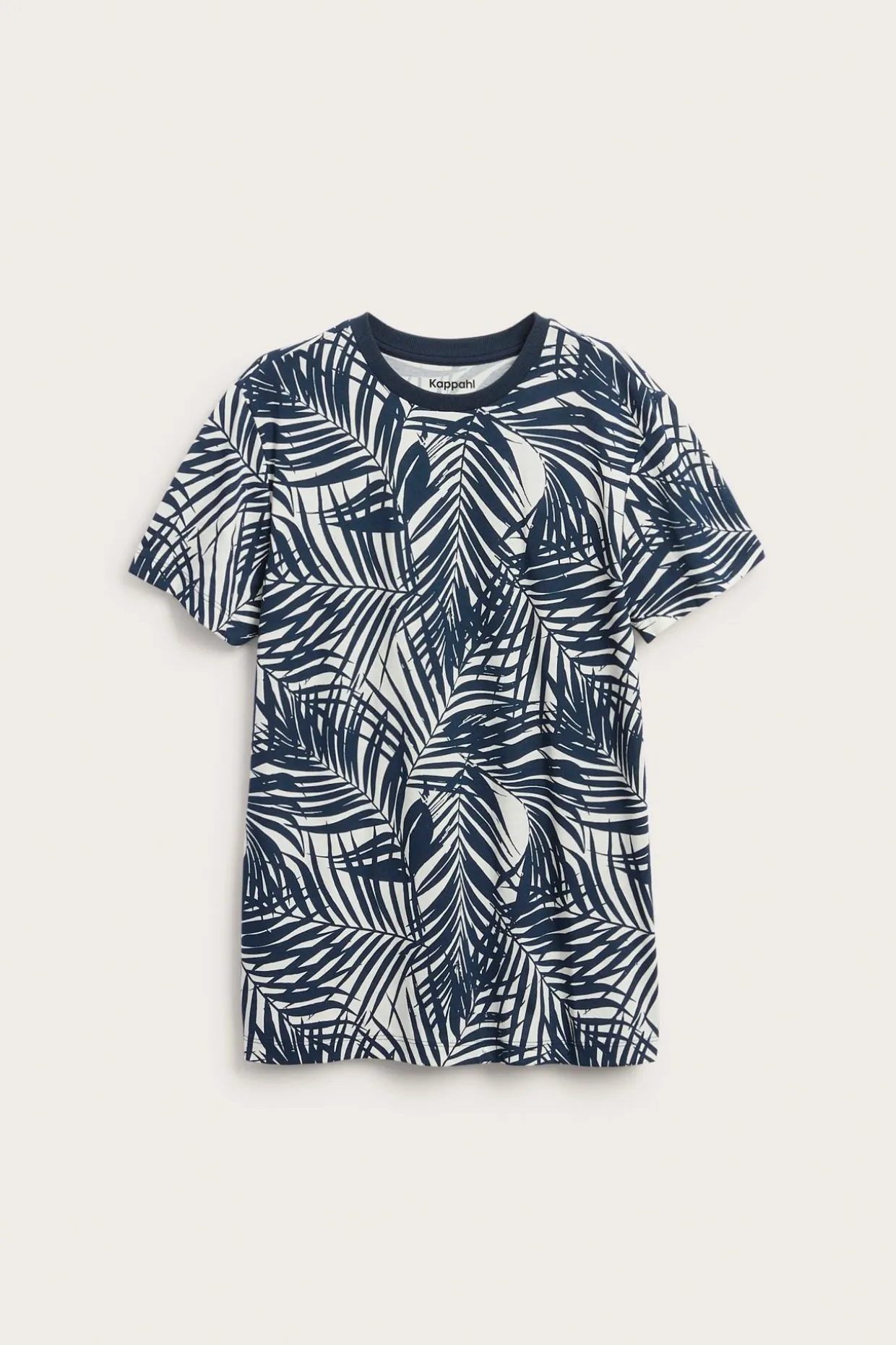 Wzorzysty t-shirt z trykotu bawełnianego